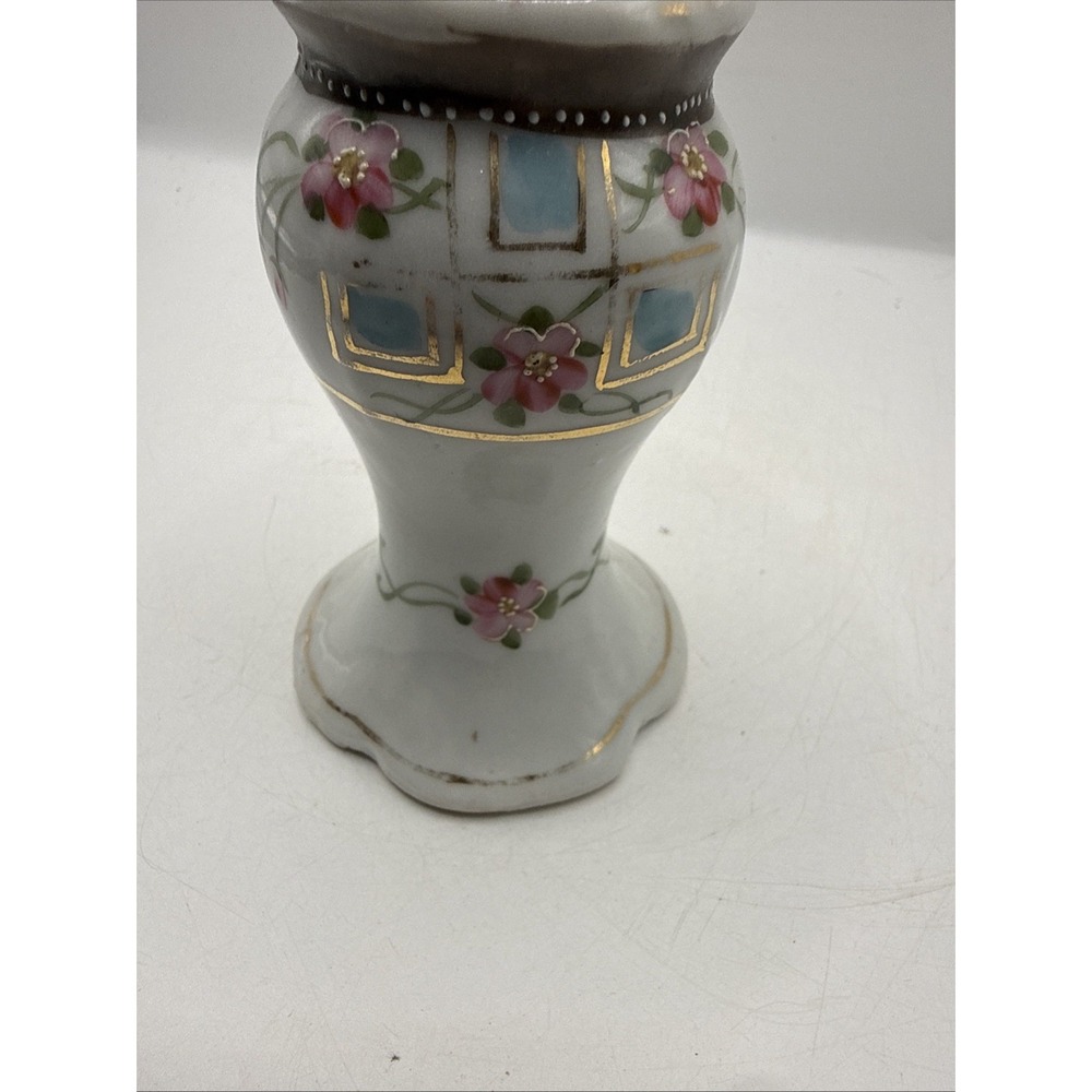 Vintage Porcelain Hand-Painted Haat Pin Holder Made in Japan with Hat Pins - Picture 9 of 12